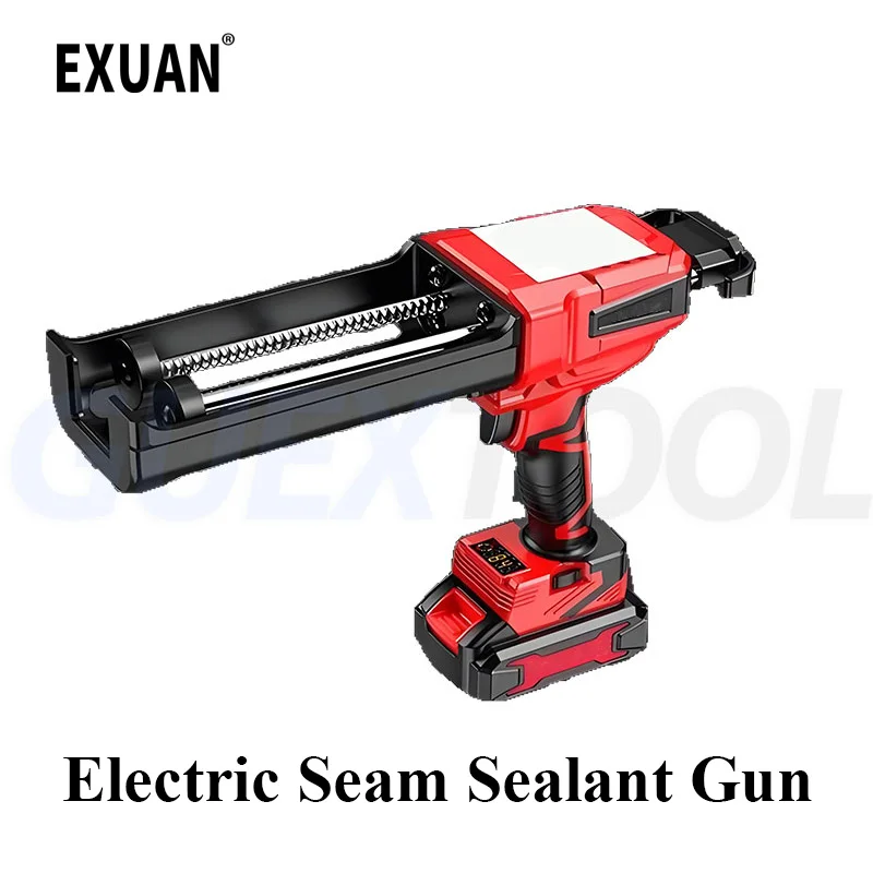 

21V Seam Sealant Construction Tool Electric Seam Gun Double Tube Gun Seam Sealant Glue Applicator Fully Automatic Seam Sealant