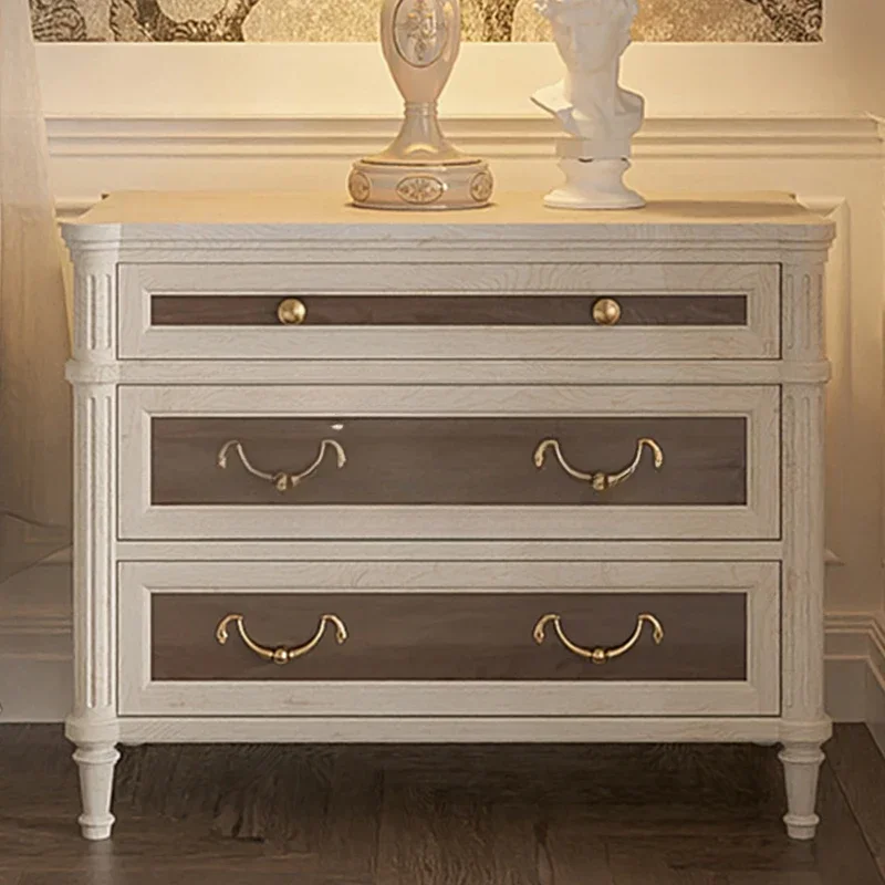 

Solid wood bedside table/bedroom retro locker/white bedside table locker