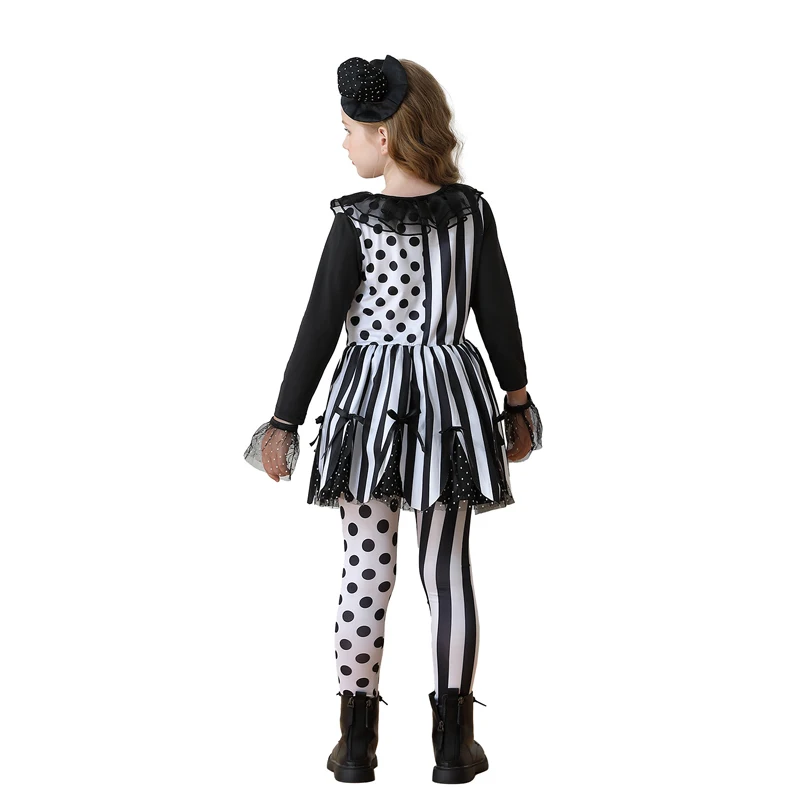 Girl Purim Naughty Clown Costume Crazy Film Harlequin Spooktacular Cosplay Carnival Halloween Fancy Party Dress