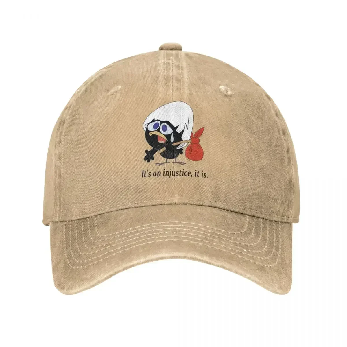 New Calimero Anime Unisex Style Baseball Cap Cute Chicken Animal Distressed Denim Washed Caps Hat All Seasons Travel Snapback Ca