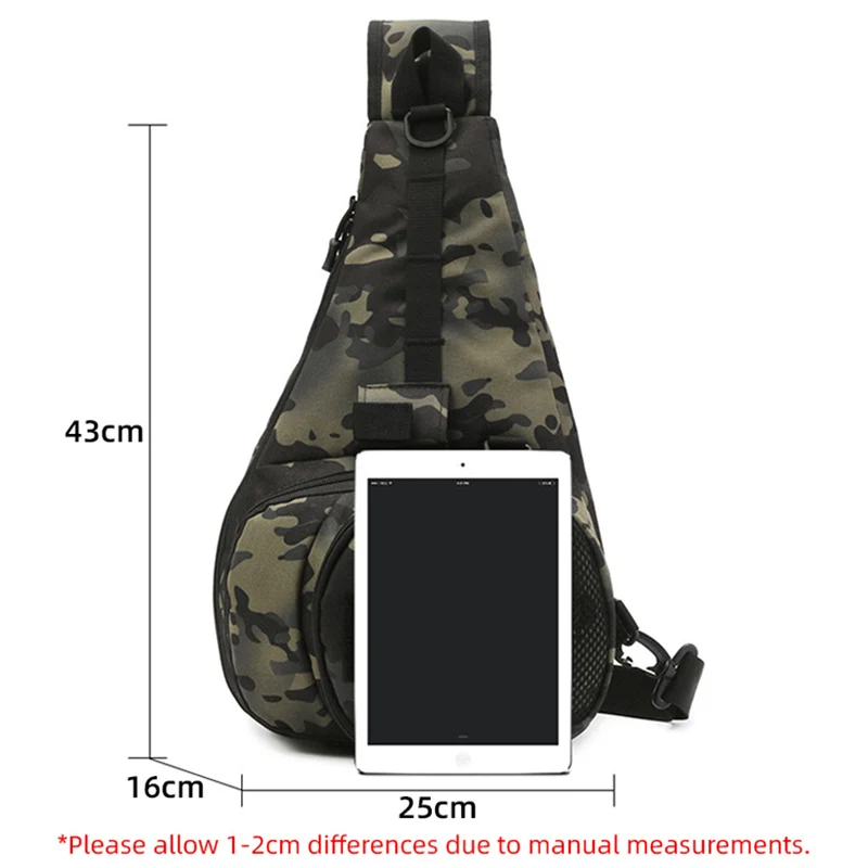 Multi-functional Chest Bag Sports Waist Bags Outdoor Waterproof Crossbody Shoulder Climbing Backpack Fishing Gear Pole Pack Y31A