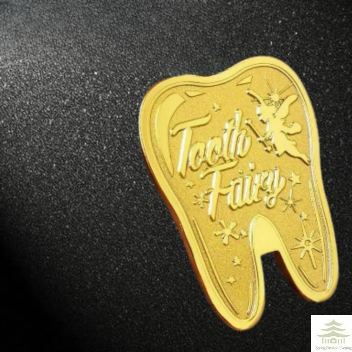 1PCS Tooth Fairy Commemorative Coin Creative Kids Tooth Change Gifts Plated Coin Gift Home Decor Souvenir
