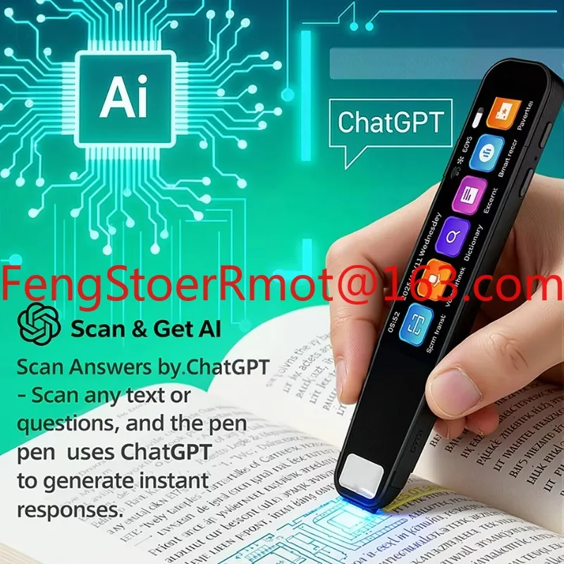 Multilingual translator, students use Android operating system intelligent translation scanning pen IPS