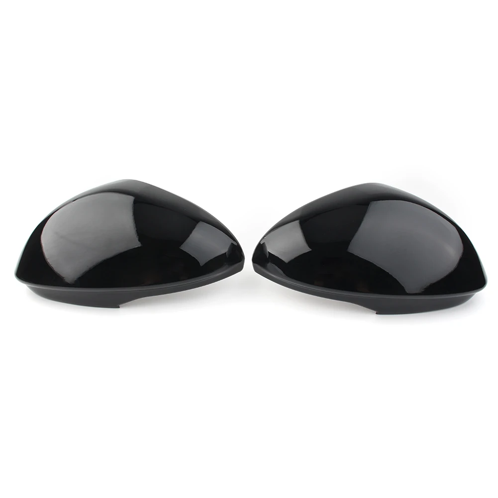 2Pcs Glossy Black Car Door Side Rearview Mirror Cap Cover Trim For Alfa Romeo Giulia 2017 2018 2019 2020 2021 2022 2023 2024