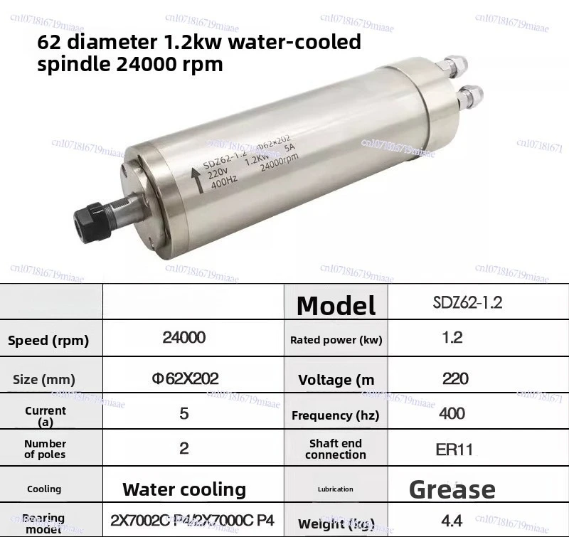 Engraving Machine Spindle Motor 800W/1.5/2 2/3.0/4.5/5