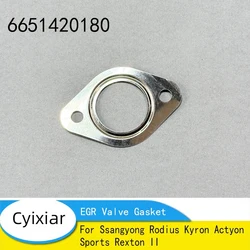 Exhaust Gas Recirculation EGR Valve Gasket Intake Branch Pipe Seal For Ssangyong Rodius Kyron Actyon Sports Rexton II 6651420180