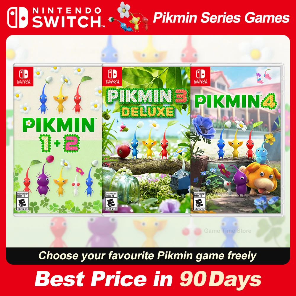 Pikmin 1+2 3 Deluxe Pikmin 4 Nintendo Switch Games Deals 100% Original Physical Game Card Adventure Genre Game for Switch OLED