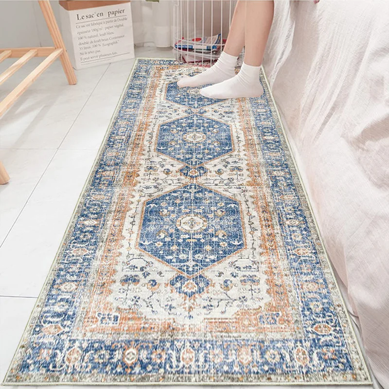 European Carpet Living Room Hallway Walkway Area Rugs Entrance Aisle Long Rug Home Corridor Runners Floor Mats Non-slip Washable