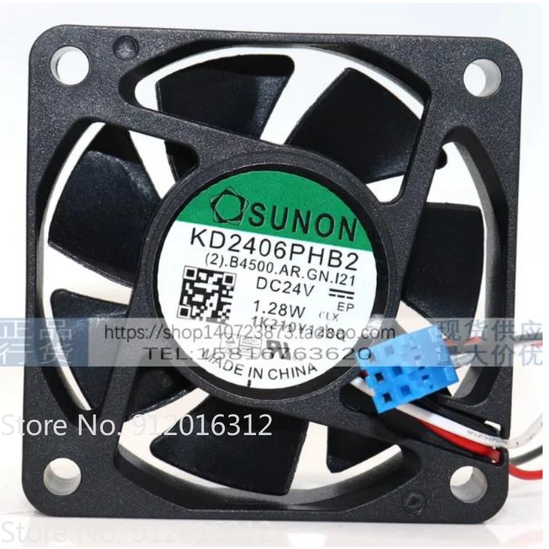 New Cooler Fan for SUNON KD2406PHB2 24V 1.28W 6CM Silent Inverter Cooling Fan 6015