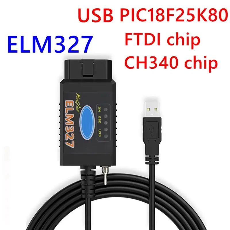 Leading-ELM327 USB OBD2 Adapter-For Ford Diagnostic Scanner With Switch, Reads Fault Codes And Activates Vehicle Features