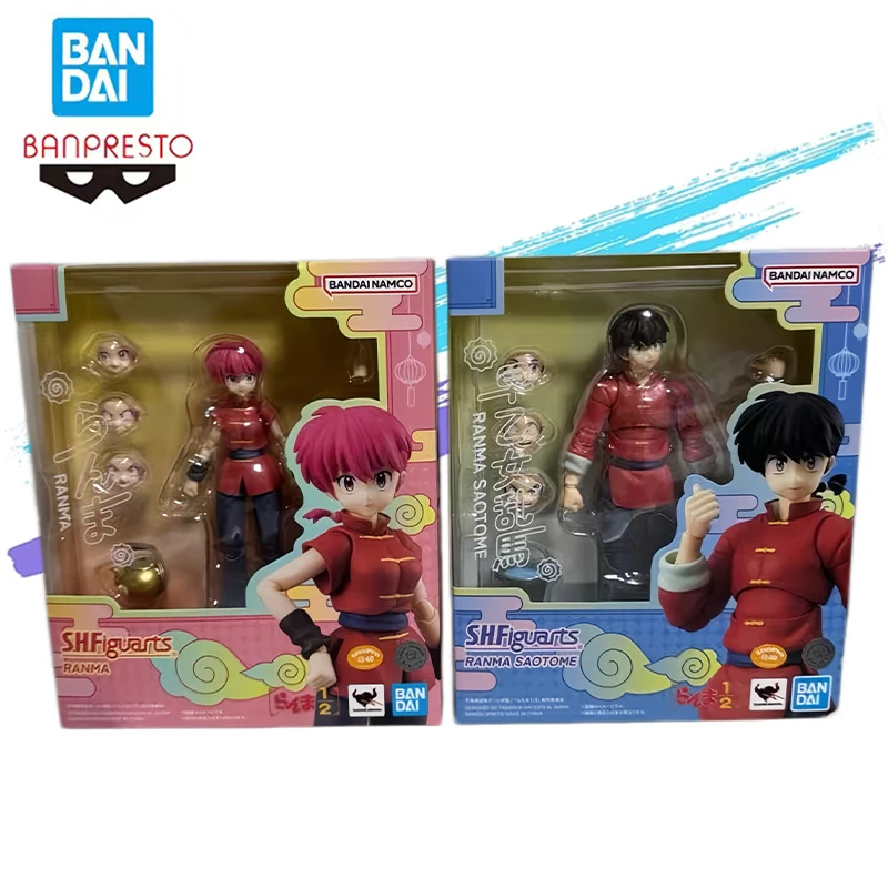 

In Stock Original Bandai Banpresto S.h.figuarts Ranma 1/2 Ranma Saotome Male/female Version Action Figure Model Collect Gift Toy