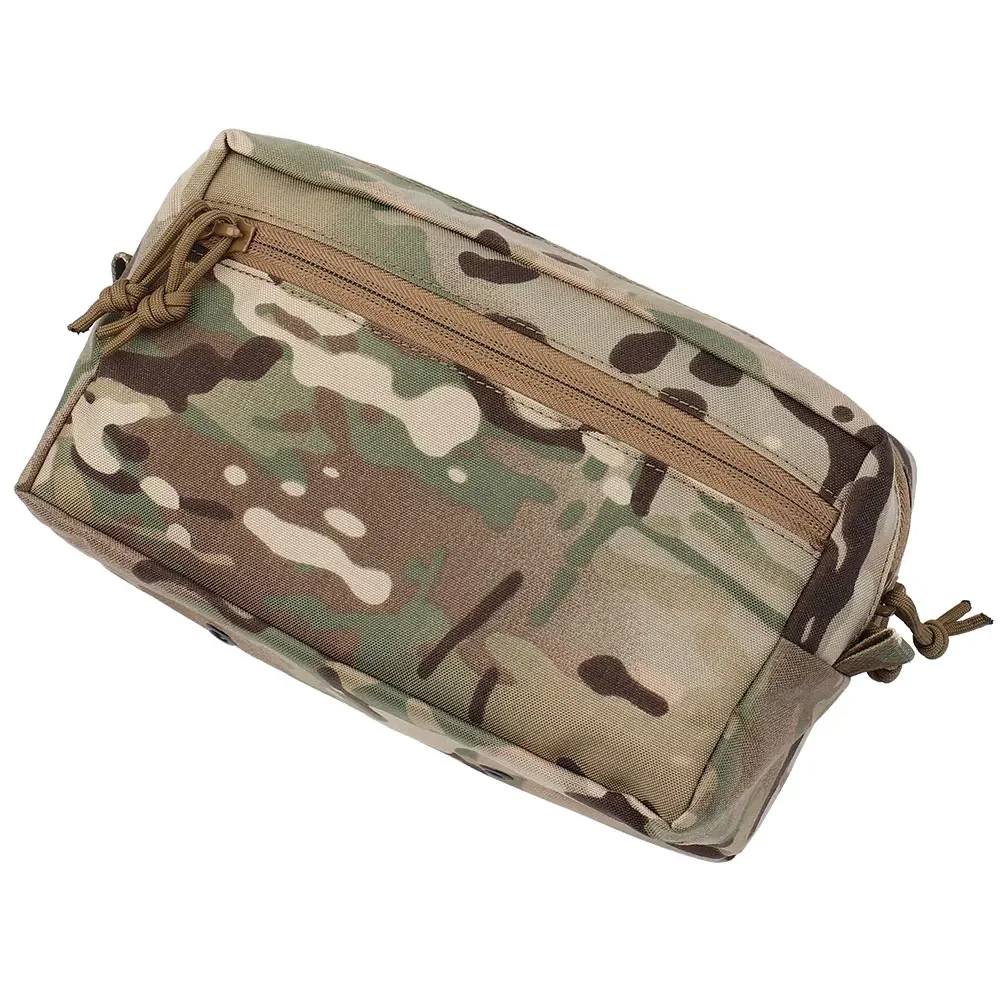 GP Sub Bag (Wide) Outdoor Net Bag Zippered Sundries Bag Magic Suede Molle Mount Adaptive Waistband Tactical Vest Pouch