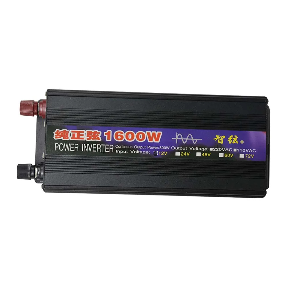 Imagem -03 - Conversor Universal do Soquete da ue Onda Senoidal Pura 1000w 1600w 2000w 2600w dc 12v 24v 48v 60v à C.a. 220v 230v