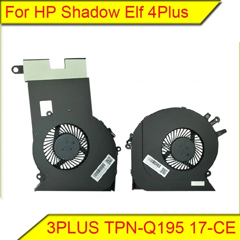 

For HP Shadow Elf 4Plus 3PLUS TPN-Q195 17-CE 17-AN CPU graphics fan without heat pipe