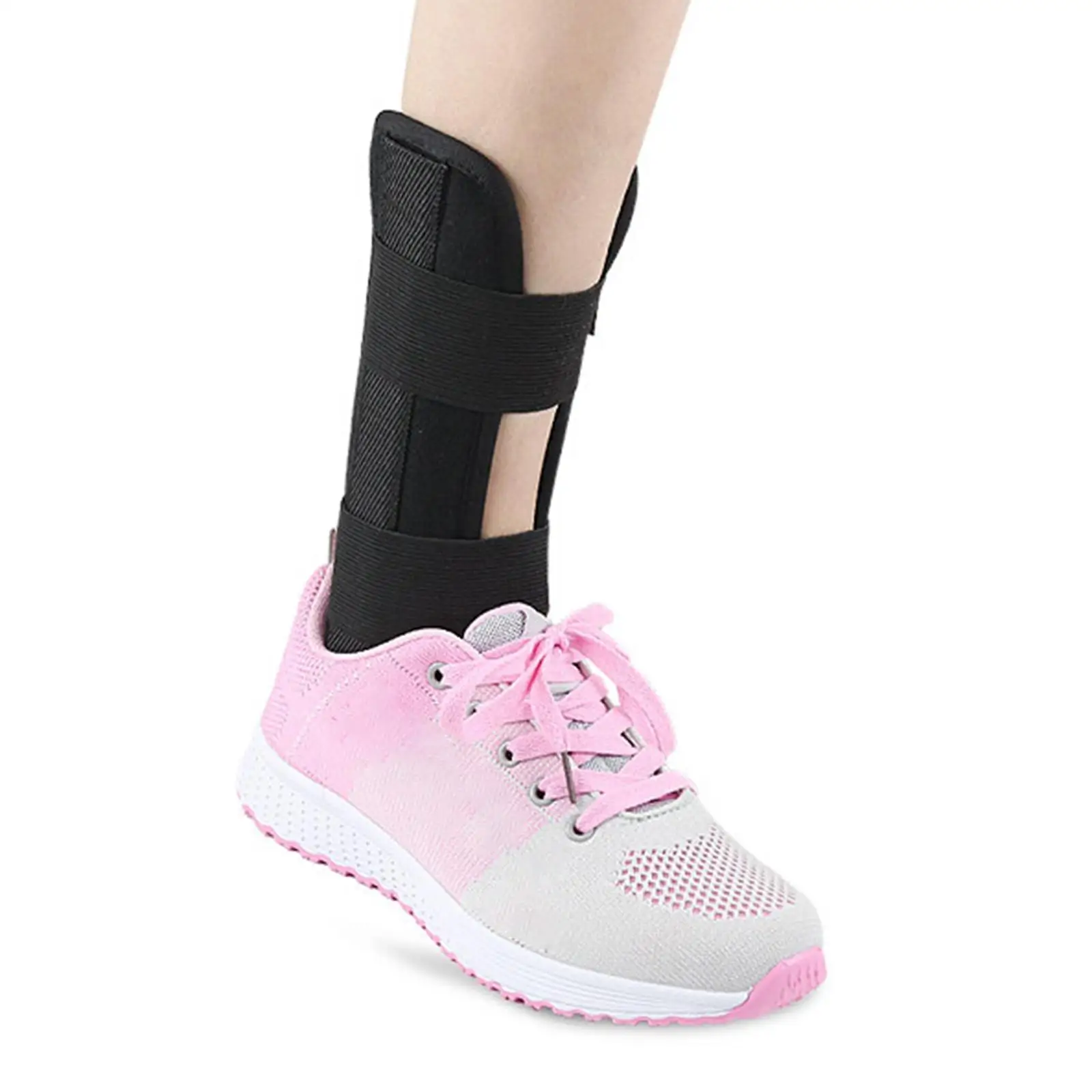

Comfortable Nylon Ankle Compression Sleeve Adjustable Brace Support for Heel Foot Arch Stabilizer Portable Outdoor Use