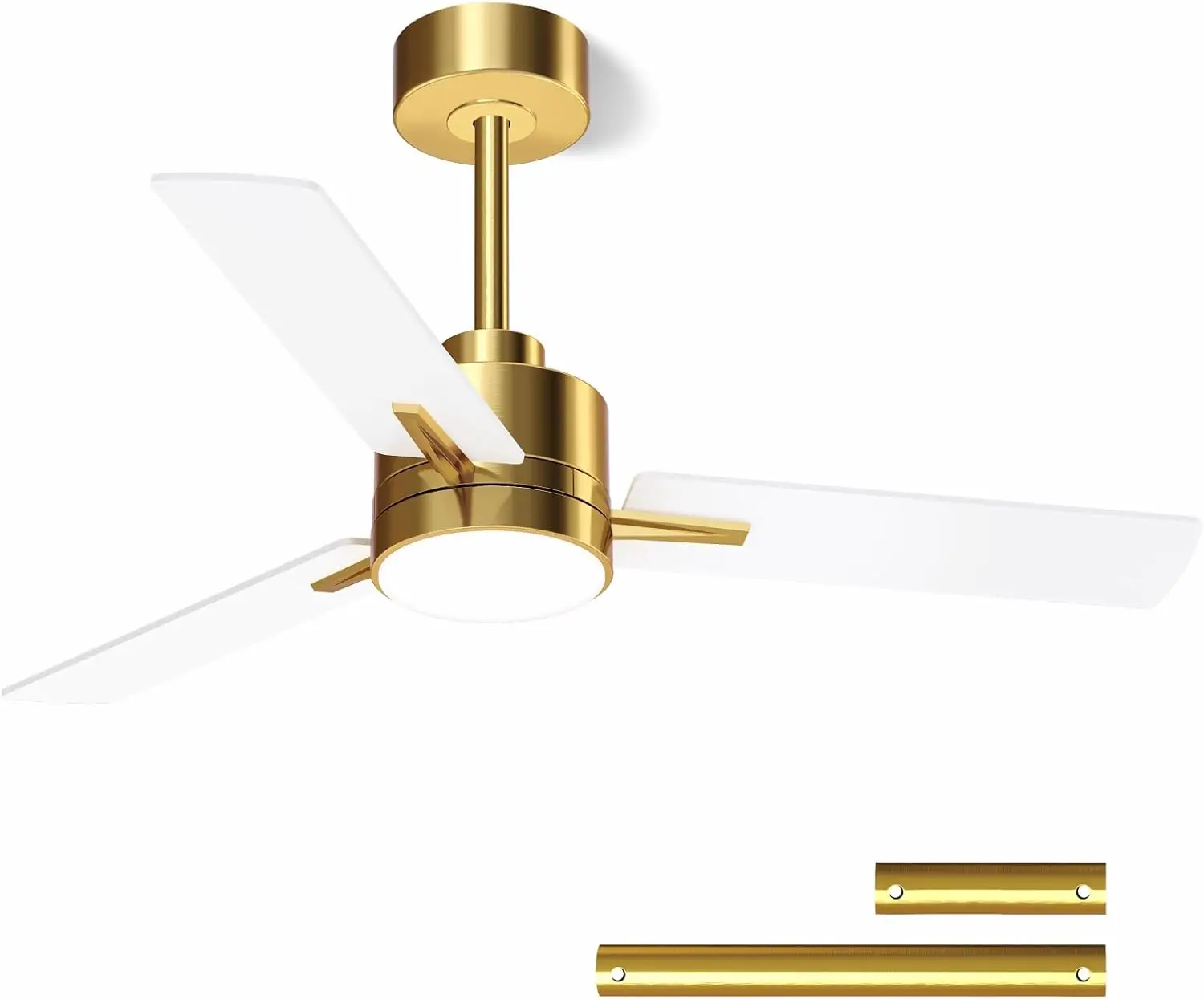 

42'' Low Profile Modern Ceiling Fan with Lights and Remote, 6 Speed Reversible, Quiet DC Motor for Indoor Outdoor Use