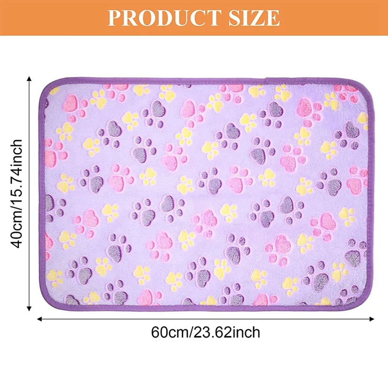 SEWS-4 Pieces Puppy Blanket For Pet Cushion Small Medium And Large Dog Cat Bed Warm Soft Sleep Mat,  Pet Dog Cat Puppy