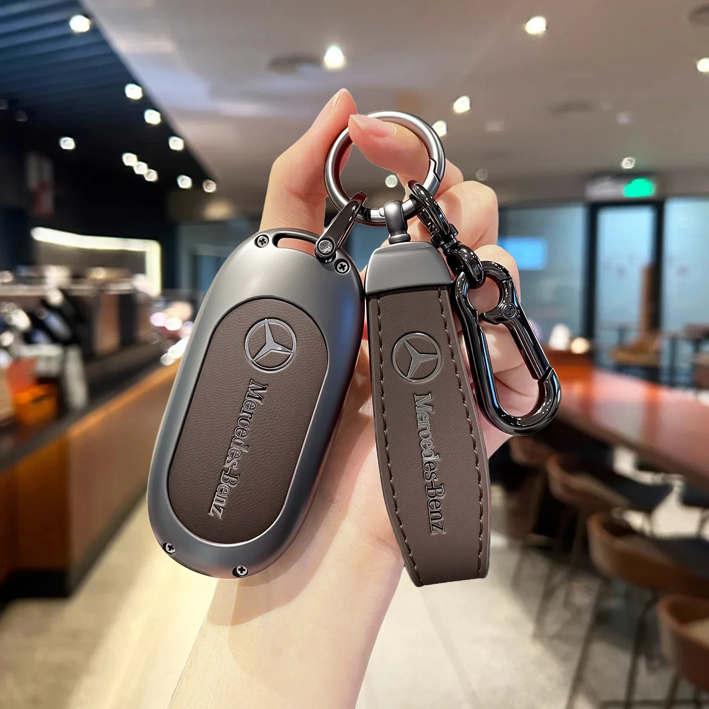 TPU Key Case Cover Car Accessories Fob Protector for Mercedes Benz S400L S450/S500 MaybachS480 Keychain Holder Keyring Shell