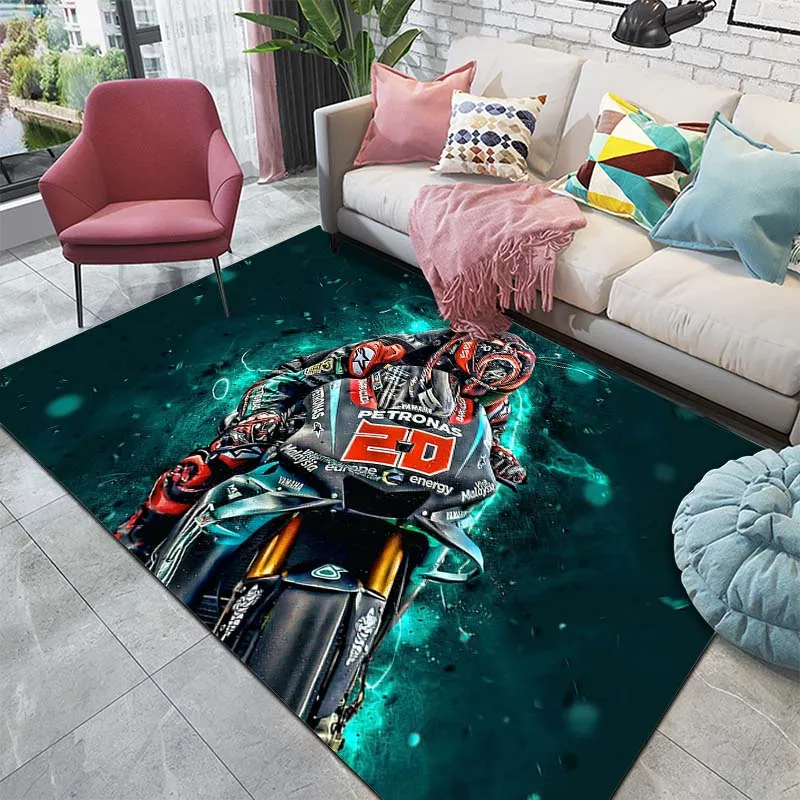 15 Sizes Motorcycle No20 Pattern Rug Carpet for Living Room Bathroom Mat Creative Doormat Carpet for Bedroom Home Decor Sofa Mat