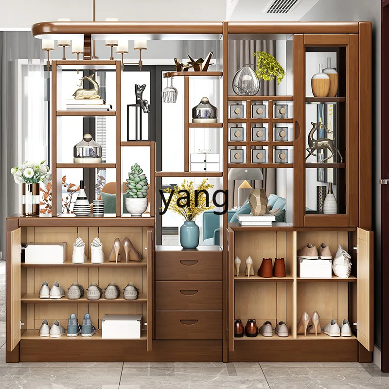 

CX Chinese Solid Wood Room Cabinet Modern Simple Multifunctional Wine Cabinet Living Room Storage