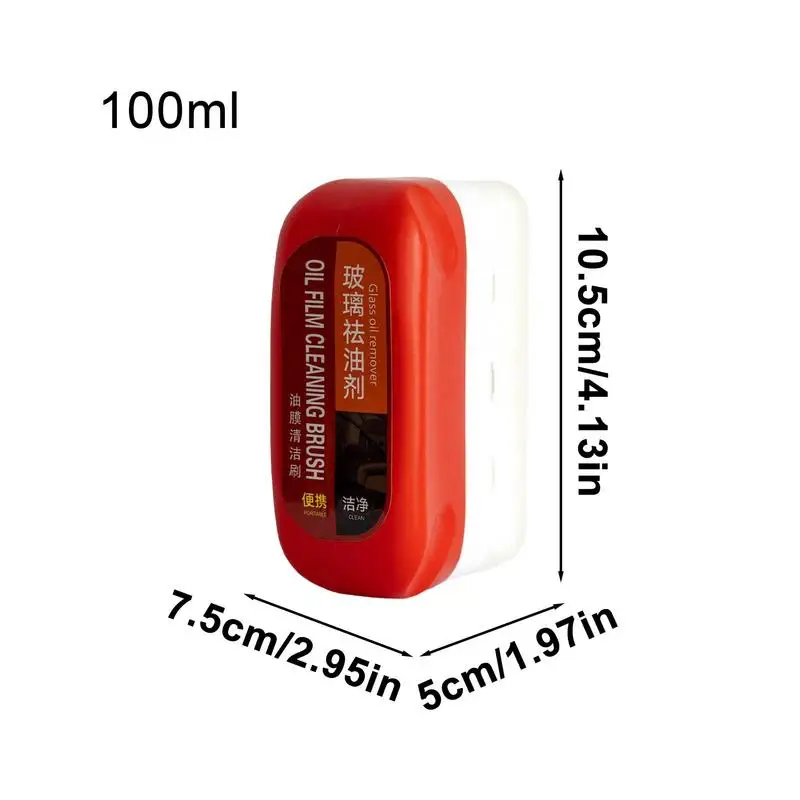 Fahrzeug Windschutz scheibe Reinigungs bürste 100ml Auto Ölfilm Reinigungs bürste Glas Ölfilm Entferner Auto Reinigungs mittel