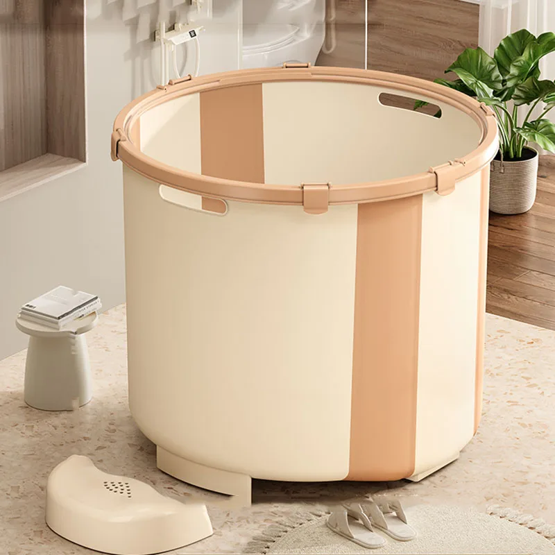 Miniature Shower Portable Bathtubs Plastic Strong Bathroom Baby Foot Bathtub Bath Bucket Bainoire Pliable Adullte Home Furniture