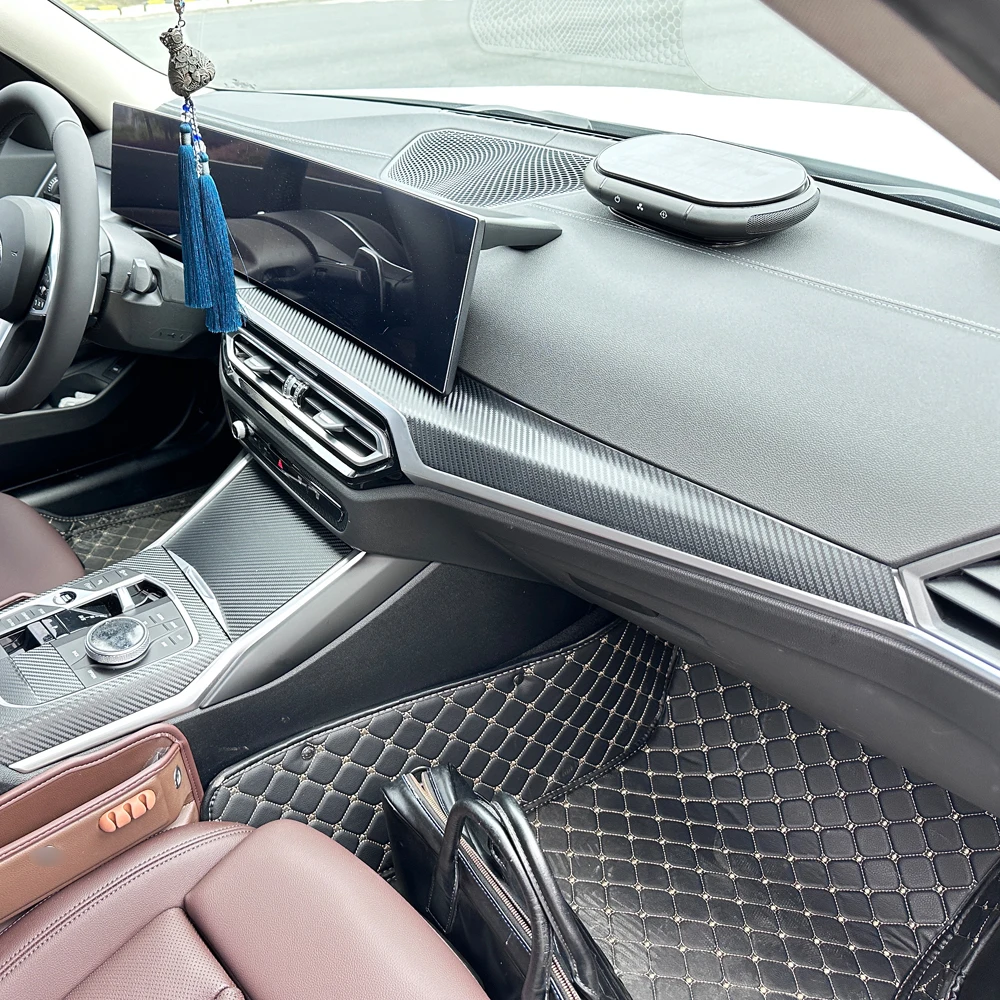 Carbon Fiber Interior Trim Stickers For BMW 3 Series G20 2020-2025 Central Console Gear Shift Panel Door Handle Cover Trim