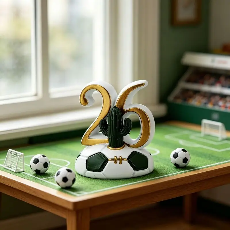 Creative Sports Resin Football Ornaments Fan Merchandise Gifts For Boys Personalized Home Desktop Decorations