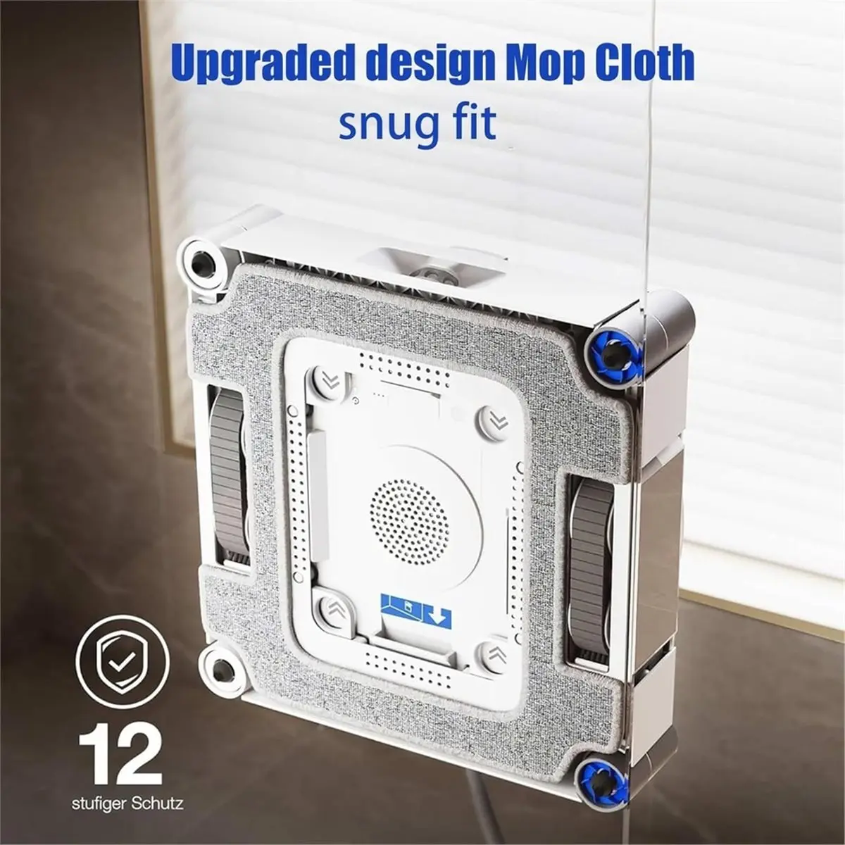 [A99U] Microfiber Cleaning Pad with Holder Set for Winbot W3 Omni Window Cleaning Robot, Easy Tool-Free Installation