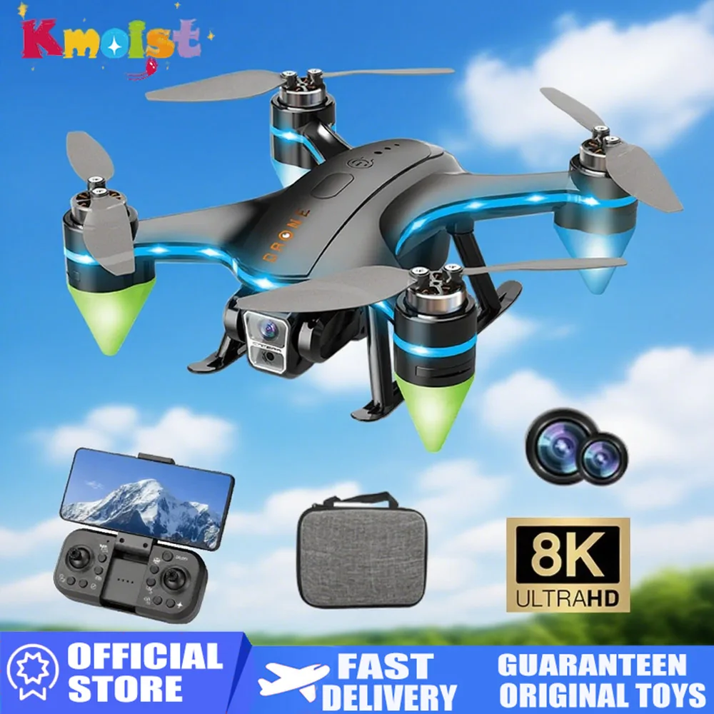 

RC Quadcopter with FPV Camera WIFI Real-Time Transmission 2.4G Remote Control Brushless RC Drone Motor RC Toys for Kids Gifts