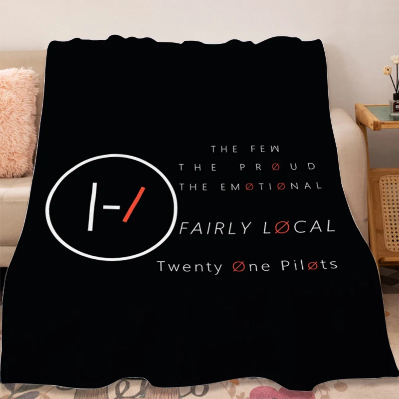 Warm Winter Blanket T-Twenty One Pilots Microfiber Bedding King Size Blanket Fluffy Soft Blankets Sofa Bed Fleece Camping Custom