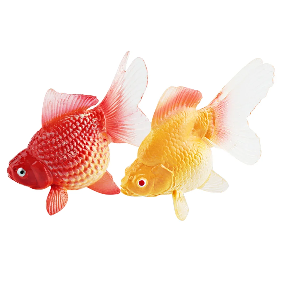 Cognitive Fish Toy Figurine Goldfish Model Fake Animal Simulation Decoration Figurines Dog