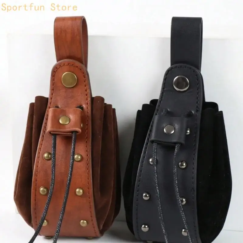 

3 Pcs Belt Waist Belt Bag Medieval Cosplay Set Change Purse Waist Bag X7JD