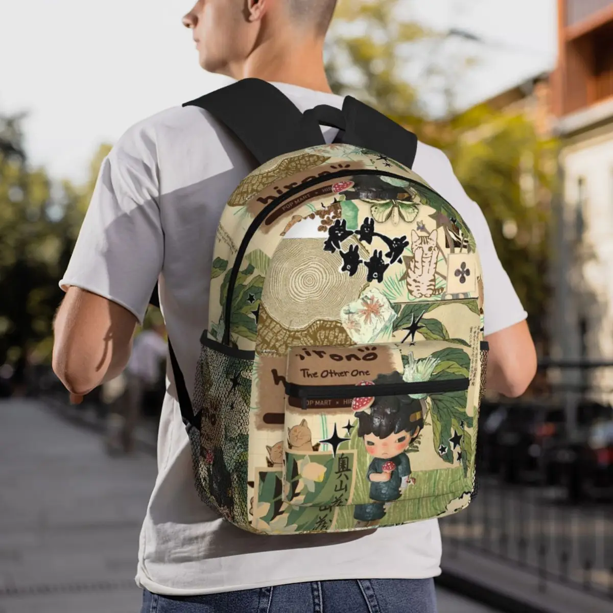 

Hirono Seeing студенческий рюкзак школьная сумка походный дорожный рюкзак для мальчиков и девочек модная сумка для книг сумки на плечо