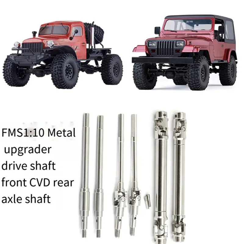 

Sep.HOT~Metal Front and Rear Drive Shaft for 1/10 FMS Mashigan Atlas RC Car Upgrade Parts