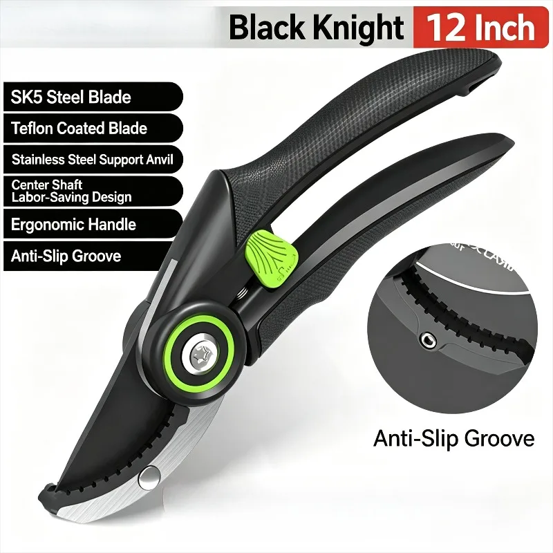 SK5 Steel Pruning Shears Household Fruit Branch Scissors Garden Pruning Shears Gardening Tool for Tree & Shrub Trimming