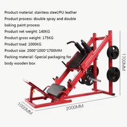 Home Sports Equipment Squat Rack Gym Back Leg Training 45 Degree Reverse Pedal Commercial Reverse Pedal Machine SJ