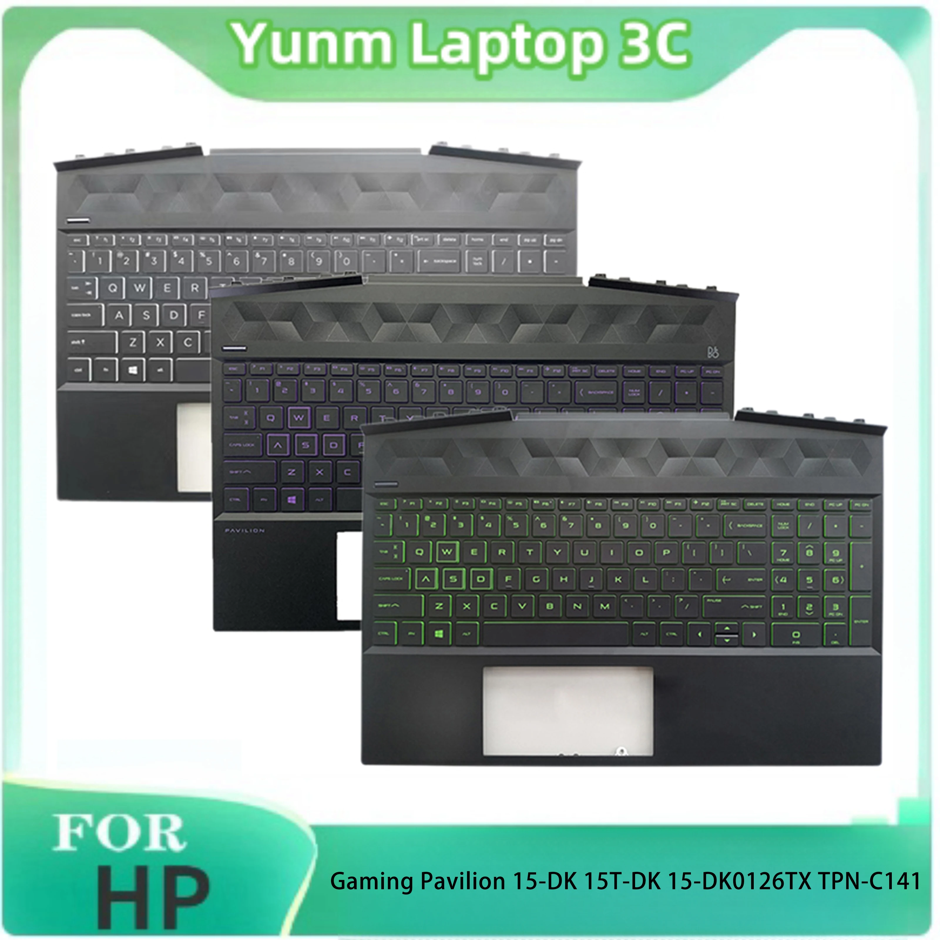 

New Original US Keyboard For HP Gaming Pavilion 15-DK 15T-DK 15-DK0126TX TPN-C141 Palmrest Upper Housing replacement