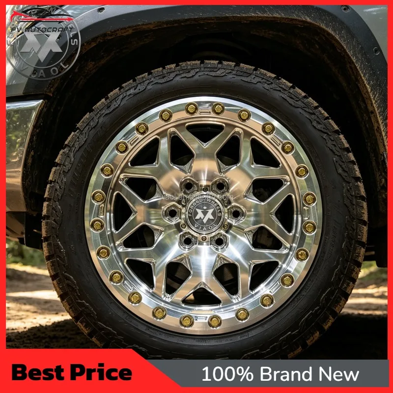【2026】Viaol Customized 17*8 18*9 6*139.7 6*135 Machine Aluminium Alloy Forged Wheel Rim LOF-043 4x4 Offroad Retrofit/Upgrade RAM