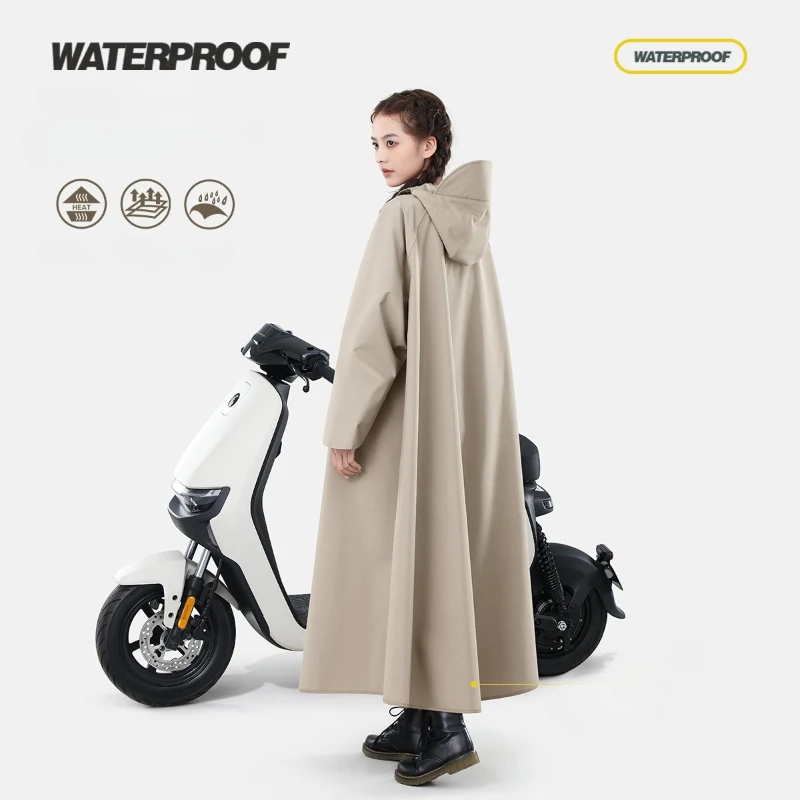 Thicken Full-body Oxford Waterproof Raincoat Rain Poncho Loose Oversized for Adult Man Woman Riding Motocross Electric Bikes