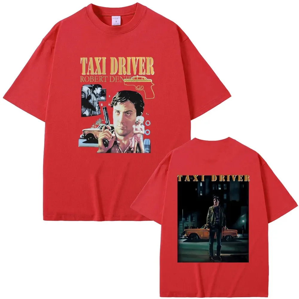 Classic Horror Thriller Movie Taxi Driver Robert De Niro Graphic T-shirt Men\'s Casual Oversized T Shirts Male Vintage Tees Tops