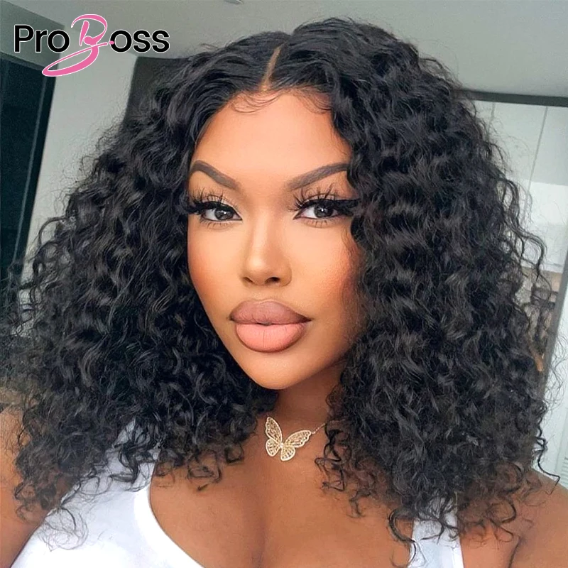 

Bob Peruvian Water Wave 13x6 Lace Front Human Hair Wigs For Women Short Curly Human Hair Bob Wig Pre Plucked 13x4 Lace Front Wig