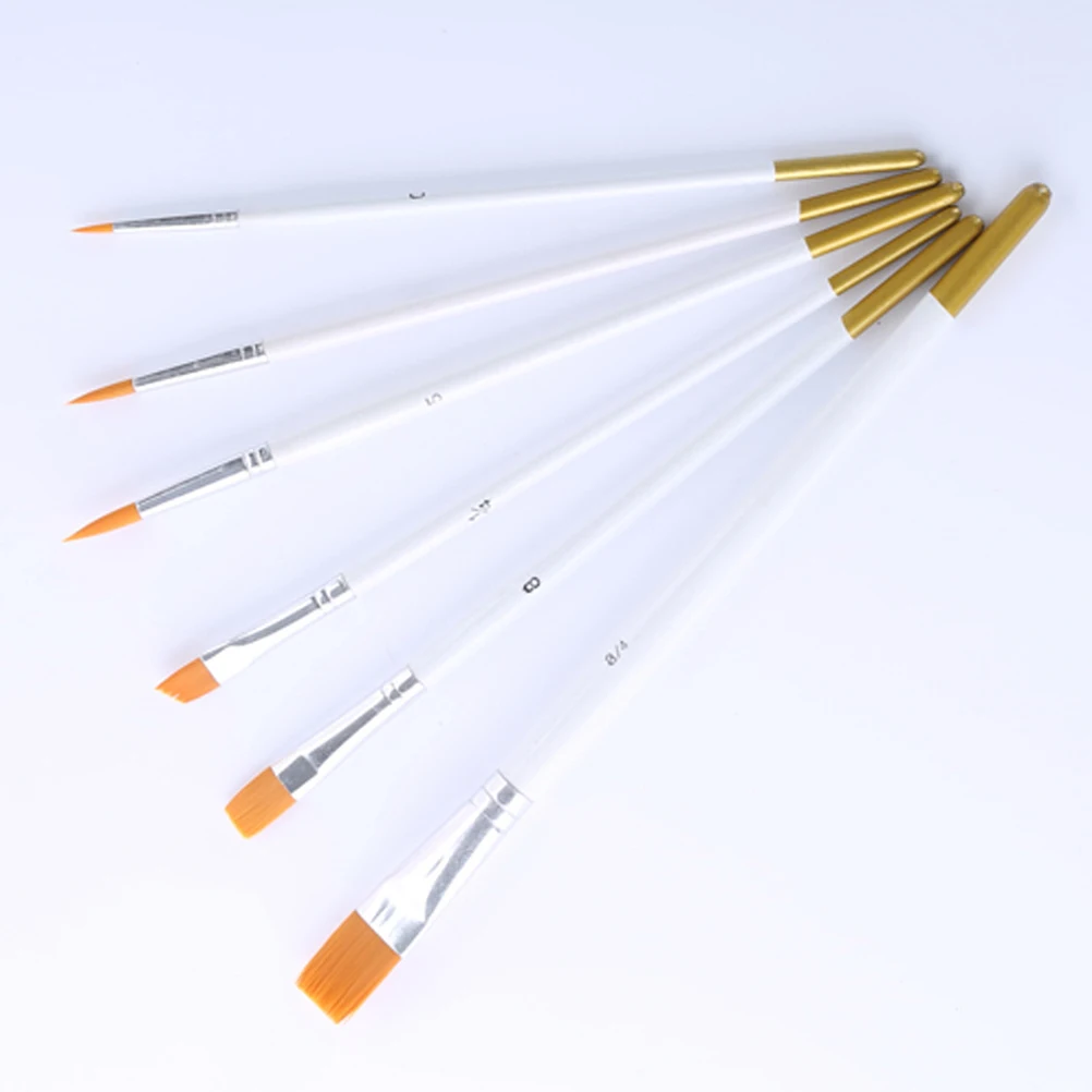 

6PCS Rolled Fondant Decorating Pen Gumpaste Cake Painting DIY Sugar Craft Baking Tool Set (Random Number)