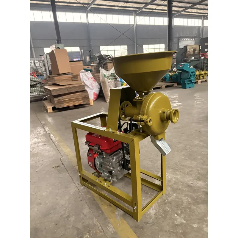 New Farm Use Steel Corn Grinder 220V 2.2kW High-Accuracy 80-120kg/h Capacity for Corn Soybean Wheat Milling