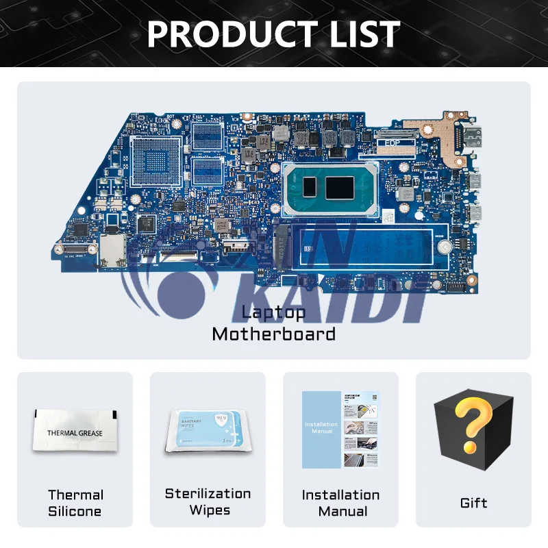 Papan Utama komputer untuk ASUS UX435EA UX435EAL UX435EGL UX435EG BX435E RX435E Motherboard Laptop I5 I7 11th Gen 8GB 16GB-RAM