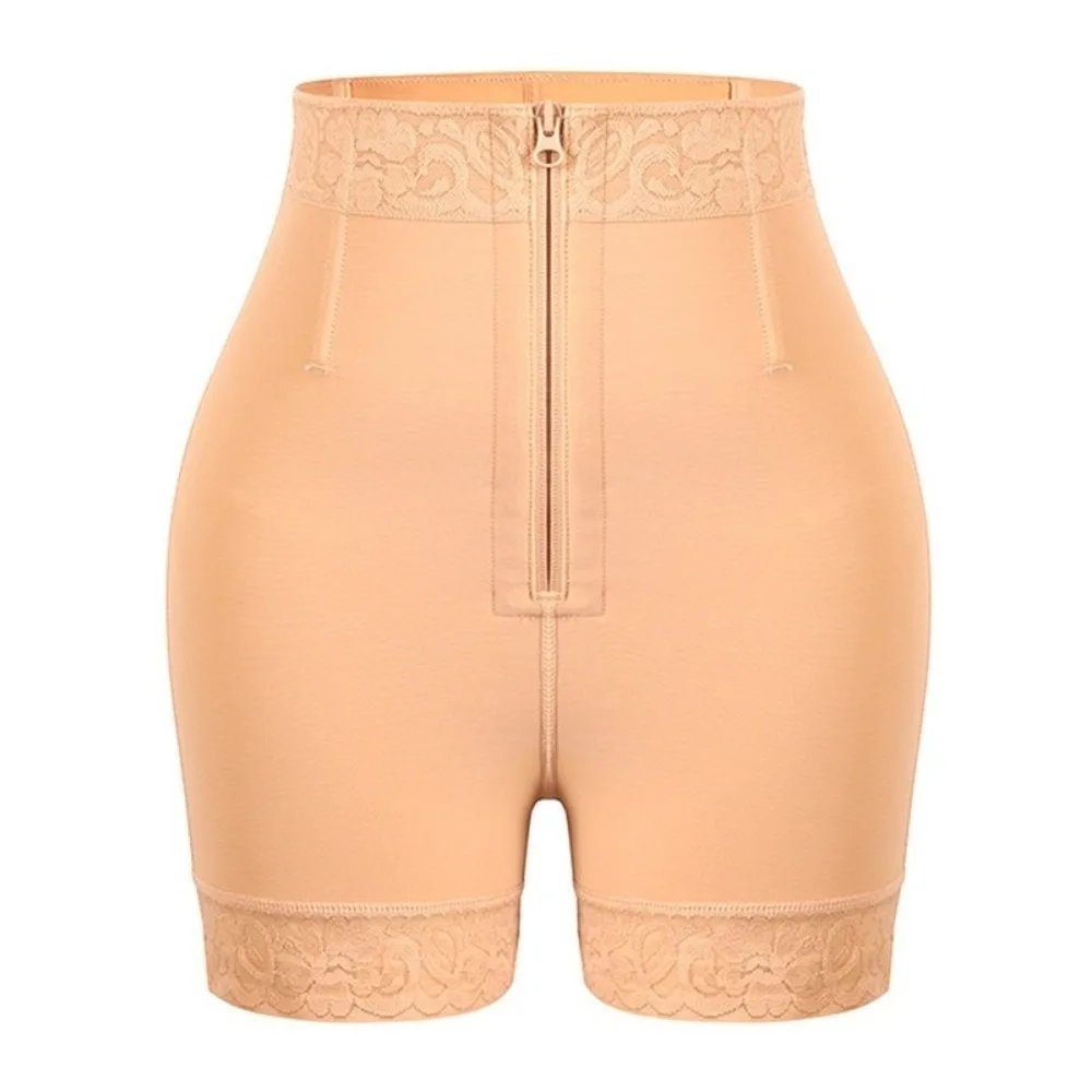 

High Waist Body Shapers Postpartum Seamless Slimming Shapewear Zipper Front Butt Lifter Tummy Control Underwear Hourglass Figure