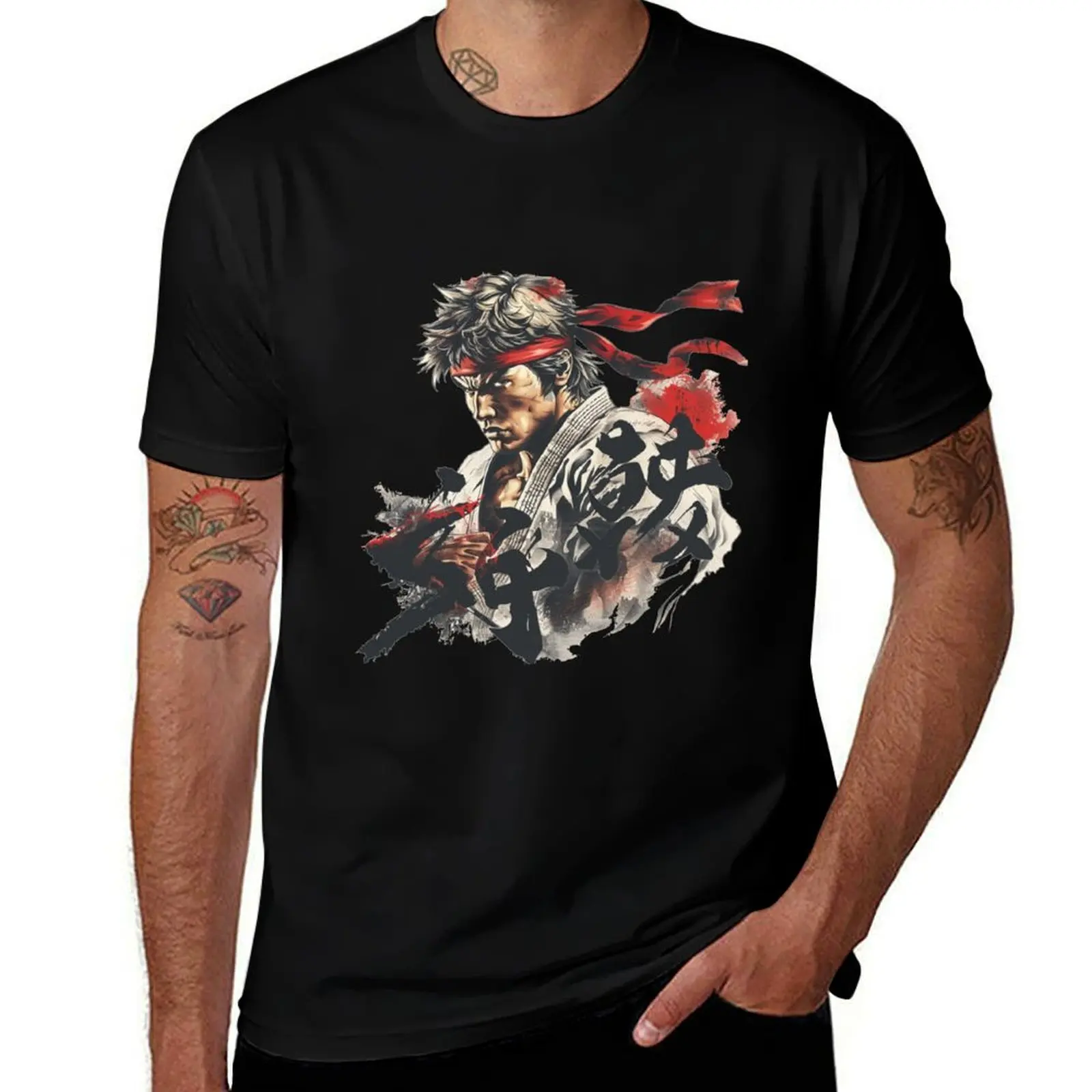 

Classic Streetfighter X Japanese Kanji Art T-Shirt Holiday Vacation Tee Shirt