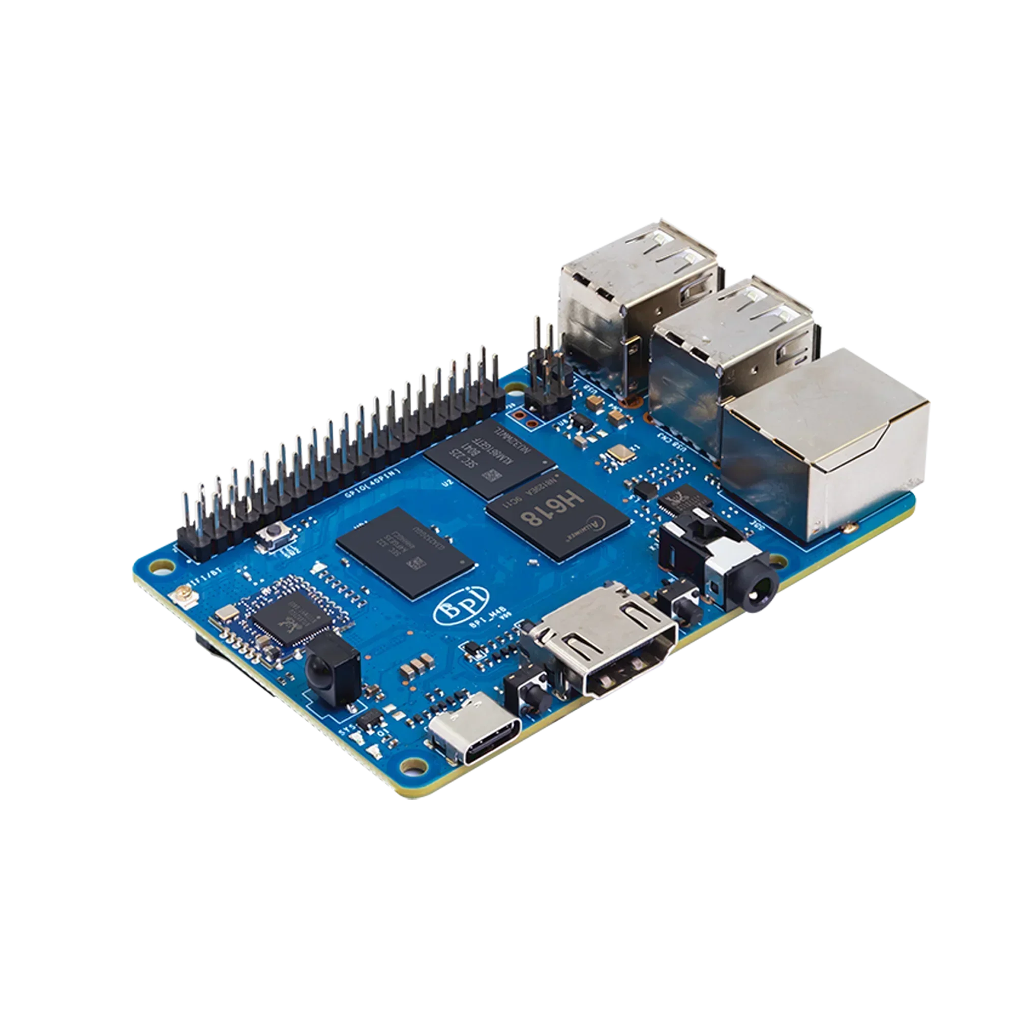 Banana Pi BPI-M4 Berry Allwinner H618 Quad-Core ARM Cortex™Computador de placa única SBC, Wi-Fi e Bluetooth, 2G LPDDR4, 8G, A53, 8G