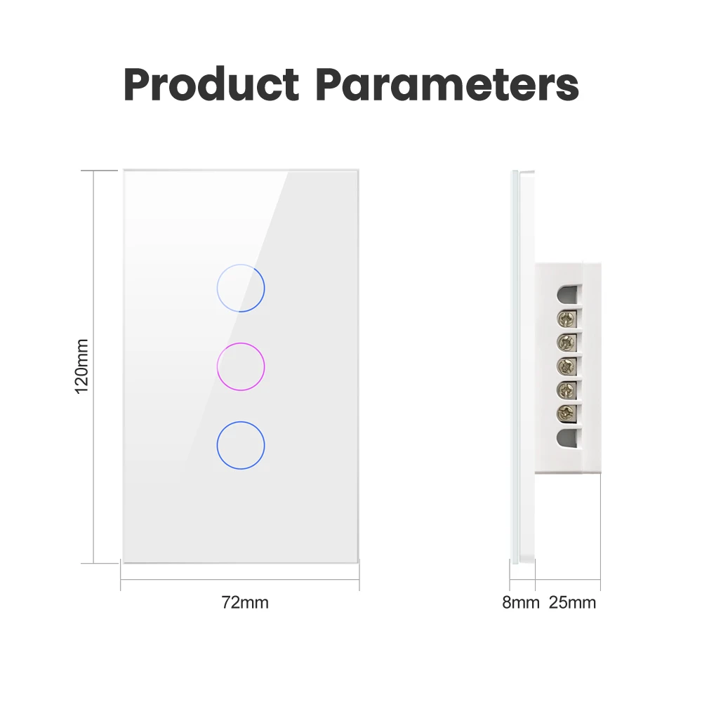 Avatto Tuya Wifi/ZigBee Smart Lichtsc halter, Neutral leiter/kein Neutral leiter erforderlich Wand-Touch-Schalter arbeiten mit Alexa, Google Home