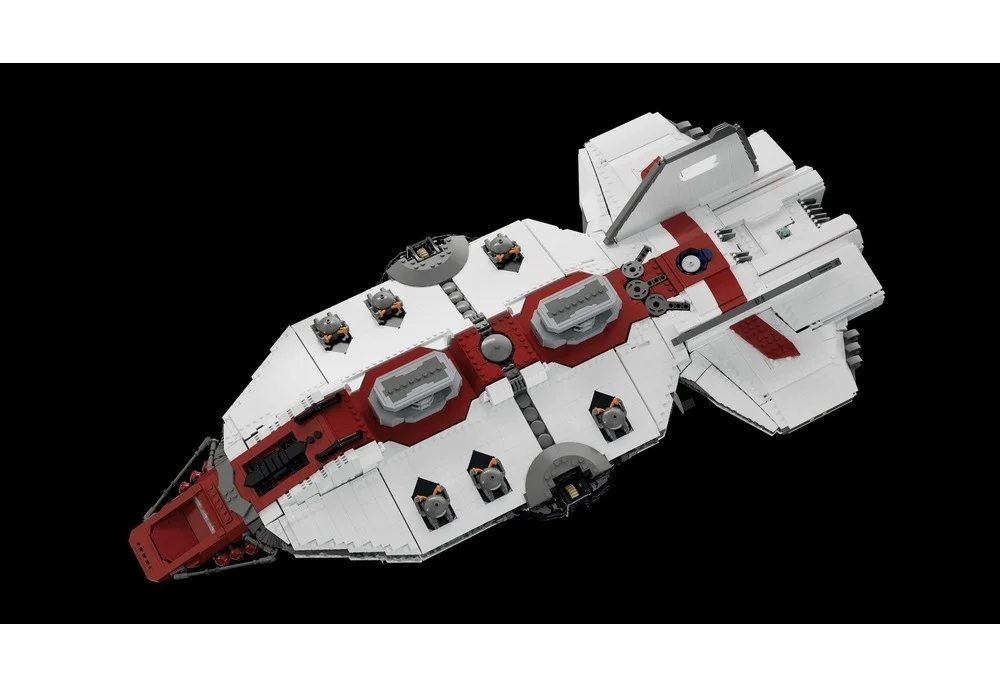 5256 PCS Sci-Fi Interstellar Battleship Spaceship Model Custom Puzzle DIY Educational Toy Birthday Christmas Gifts For Display